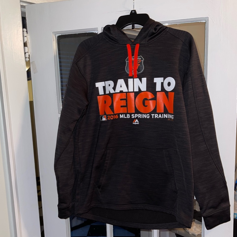 LIKE NEW Men’s Majestic Baltimore Orioles 2016 Spring Training Hoodie